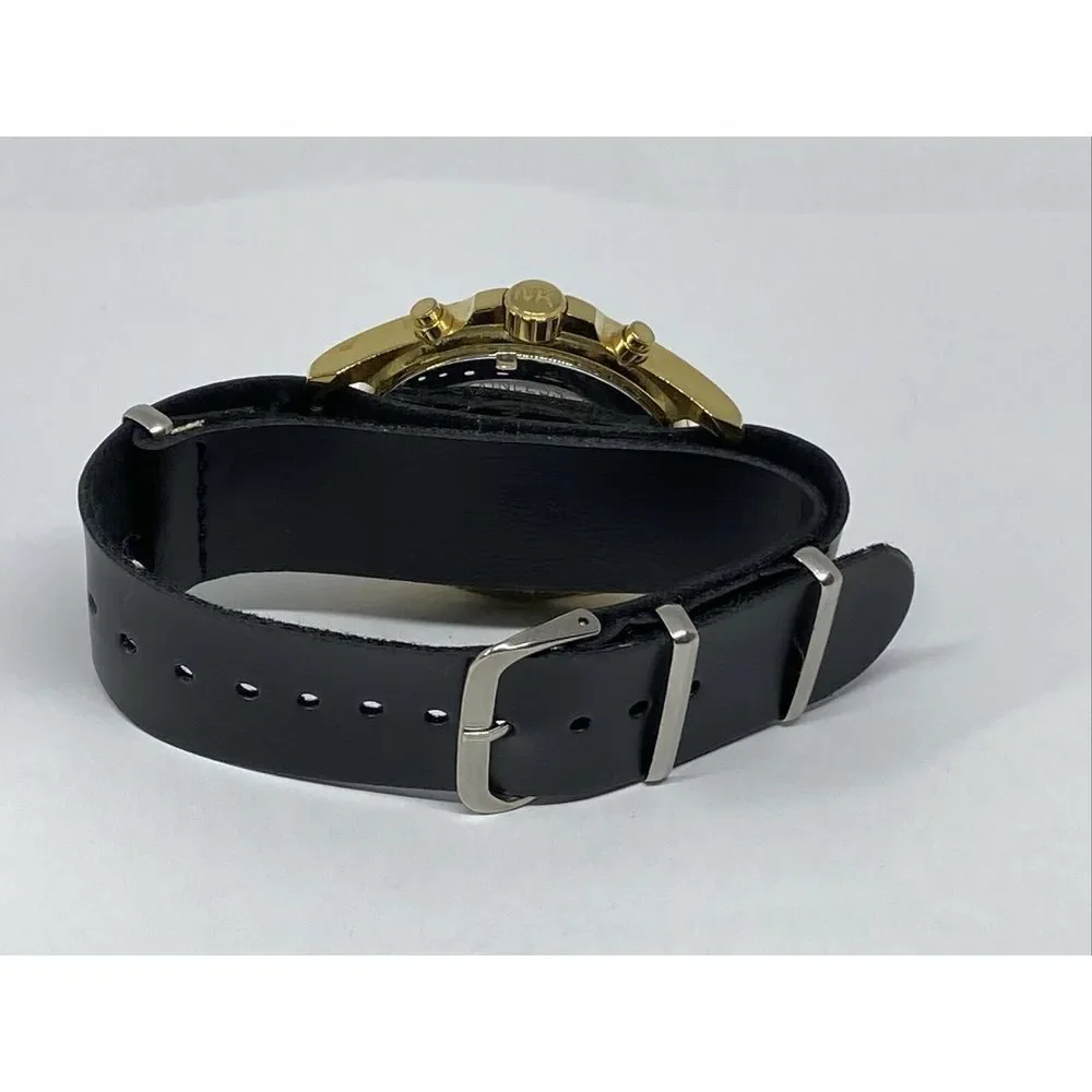 Michael Kors MK5743 Women's Black Leather Analog Silver Dial Quartz Watch XX393